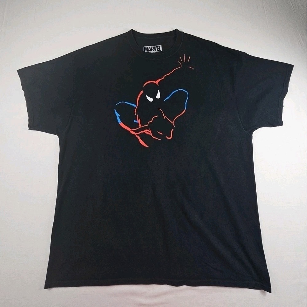 Marvel Spider-Man Universal Studios T-Shirt 2XL  Black Tee Comics Superhero